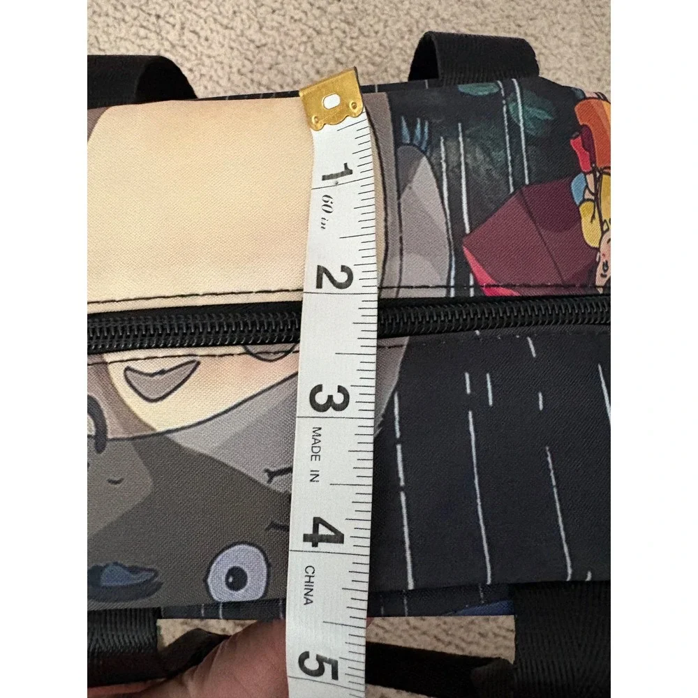 Studio Ghibli My Neighbor Totoro Insulated Lunch Bag Rainy Bus Stop Scene Black